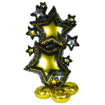 Fooliumist &otilde;hupall erikujuga Standing Star, kuldne v./must v.