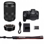 Peeglita kaamera Canon EOS R8 + RF 24-240mm f/4-6.3 IS USM + Mount Adapter EF-EOS R, must v.