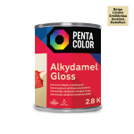 Emailv&auml;rv, universaalsed Pentacolor Alkydamel, l&auml;ikiv, 2.8 kg, beež v.