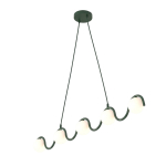 Valgusti lagi Emibig Sinus, G9, 5 x 8 W, valge v. / roheline v., 10 x 10 cm