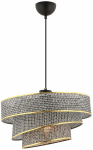 Valgusti lagi Opviq Couper Hazeran 390FLH2424, E27, 1 x 40 W, kuldne v./hall v. / must v.