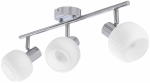 Valgusti lagi Candellux Lighting Andrus 93-44990, E14, 3 x 40 W, valge v. / kroom v.