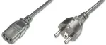 Juhe Assmann AK-440110-012-S Schuko, IEC C13, 1.2 m, must v.