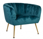 Tugitool Home4you Tucker 20154, sinine v., 78 cm x 71 cm x 69 cm