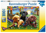 Pusle Ravensburger Psi piknik 12886, 49 cm x 36 cm, 100 tk, mitmev&auml;rviline
