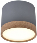 Valgusti lagi Candellux Tube, LED, 4000 &deg;K, 1 x 9 W, pruun v./hall v.