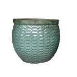 Lillepott Domoletti OP16-253_L, keraamiline, roheline v.