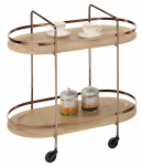 Serveerimisk&auml;rud Home4you Genova 76470, 80 cm x 80 cm, 42 cm, Pruun v.