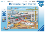 Pusle Ravensburger Construction site Airport, 50.7 cm x 36.1 cm, 100 tk, mitmev&auml;rviline