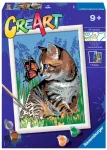Maalimine numbrite j&auml;rgi Ravensburger CreArt Paint by Numbers - Best Friends, mitmev&auml;rviline
