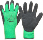 T&ouml;&ouml;kindad DD Knitted Gloves 10-1201-09, must v./roheline v., 9