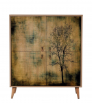 Kapp Kalune Design Multilux 729, pruun v./mitmev&auml;rviline, 36 cm x 95 cm x 111 cm