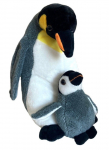 Pehme m&auml;nguasi Beppe Penguin With Baby 13878, valge v./must v./hall v., 20 cm