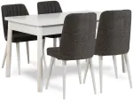 S&ouml;&ouml;gitoa komplekt Kalune Design Santiago 1053 - 1 B, valge v./antratsiit v.