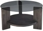 Kohvilaud Kalune Design, tumehall v., 75 cm x 75 cm x 40 cm