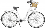 Jalgratas linna- Azimut Sarema 3-Speed, 28 ", 17'' raam, valge, korviga