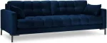 Diivan Micadoni Home Mamaia Velvet, sinine v., 217 x 92 cm x 75 cm