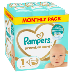 M&auml;hkmed Pampers Premium Care, 1 suurus, 2 - 5 kg, 156 tk