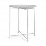 Kohvilaud Domoletti, valge, 46.8 cm x 46.8 cm x 50.5 cm