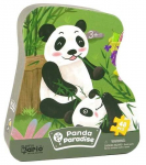 Pusle Playful Mario Panda Paradise, 50 cm x 34 cm, 48 tk, valge/must/roheline