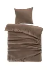 Voodipesukomplekt Kenda Sand Valerina 125, pruun v., 50 x 75 cm, 140 x 200 cm