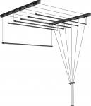 Pesukuivatusrest lakke Sepio 6 Black, 200 cm