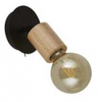 Valgusti seinale Searchlight Spinny, E27, 1 x 60 W, must v.