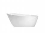 Vann, teisaldatav Besco Melody, 170 cm x 80 cm x 72 cm, ovaalne, valge/must