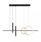 Valgusti rippuv Viokef Combo, LED, 3000 &deg;K, 1 x 23 W, must v.