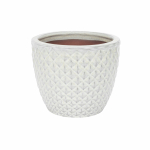 Lillepott Domoletti GG.6711.015, keraamiline/savi, valge