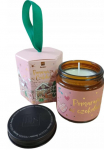K&uuml;&uuml;nal, l&otilde;hna HiSkin Chocolate Orange Soy Candle, 3 - 4 h, 100 g, Valge