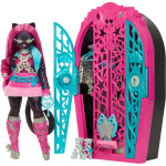 Nukk aksessuaaridega Mattel Monster High Skullmate Secrets Catty, 27 cm, sinine v.