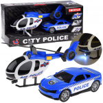 M&auml;ngu autode komplekt Toystar City Police, sinine v./valge v.
