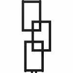 Veek&uuml;tte r&auml;tikuradiator Mexen Grid, must, 36 cm x 87 cm, 209 W