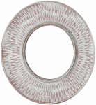 Peegel Mondex Daz, rippuv, 34.5 cm x 34.5 cm, valge v.