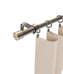 Kardinapuu komplekt Karpol Single, 200 - 350 cm, &Oslash; 19 mm, antiikne kuld