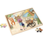 Puidust pusle Eduplay Zoo Handicap, 32 cm x 42 cm, 35 tk, mitmev&auml;rviline