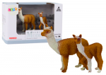 Kujukeste komplekt, laama Lean Toys Model Series, 2 tk, pruun