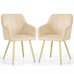 Toolide komplekt Akord Luxano, l&auml;ikiv, kuld v./beež v., 50.5 cm x 43 cm x 82 cm, 2 tk