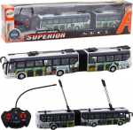 Trollibuss Lean Toys Superior, valge v./mitmev&auml;rviline