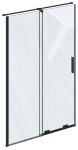 Du&scaron;&scaron;uksed Ravak RODP2, 100 cm x 195 cm, must v./l&auml;bipaistev