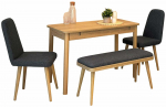 S&ouml;&ouml;gitoa komplekt Kalune Design Vina Mini 01 1053, tamm v./antratsiit v.