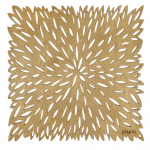 Lauamatt Hermia Pointy, 36 cm x 36 cm, 4 tk, Kollane v.