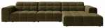 Nurgadiivan Cosmopolitan Design Chicago Bluvel 77, oliiv v., parem, 167 x 294 cm x 78 cm
