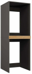 Kapp pesumasina jaoks Pola Twin, antratsiit v./artisan oak v., 64 cm x 64 cm x 180 cm