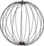 J&otilde;uludekoratsioon LED-valgustusega, 50 cm, must v.