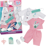Riiete komplekt nukule Zapf Creation Baby born Doctor 840016, valge v./roosa v.