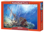Pusle Castorland Sunk Galleon 2000 el. C-200252-2, 92 cm x 68 cm, 2000 tk, mitmev&auml;rviline