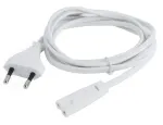 Juhe Gembird Power Cord IEC320 C7 / Euro Plug Euro plug, IEC-320-C7, 1.8 m, valge v.