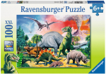 Pusle Ravensburger Dinosaurs 109579, 49 cm x 36 cm, 100 tk, mitmev&auml;rviline